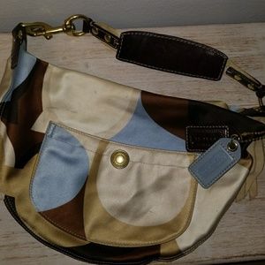 Coach Mini Hobo Satchel Satin shoulder bag